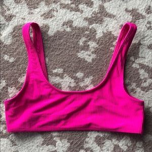 Hot pink Frankie’s bikini top